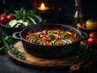 French ratatouille casserole. French food concept. 
