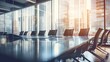 Blurred background image of a meeting room in a modern office. Business,
