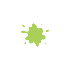 Fototapete - slime green splash set green