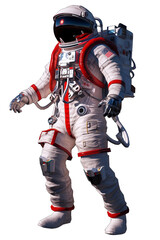 Wall Mural - astronaut with a space helmet and space suit, png image, isolated object