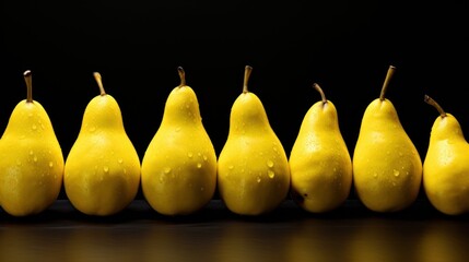 Wall Mural - Fresh yellow pears UHD wallpaper