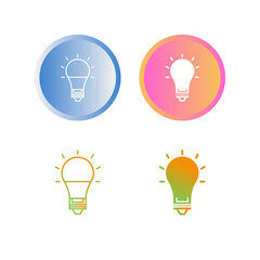 Wall Mural - Electric Bulb Vector Icon