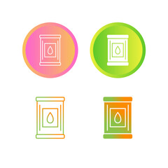 Sticker - Barrel Vector Icon