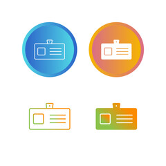 Poster - Identity Card Vector Icon