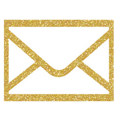 Wall Mural - gold glitter envelope on transparent background.Envelope icon, Mail icon. Design for decorating,background, wallpaper, illustration