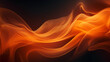 Abstract orange steam or smoke cloud, background wallpaper