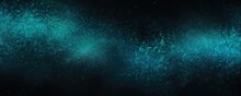 Glowing Turquoise Black Grainy Gradient Background 