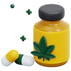 Sticker - drugs 3d render icon illustration