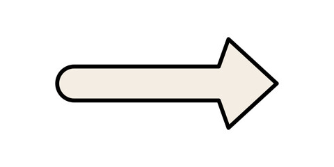 Wall Mural - Minimalist vector arrow direction
