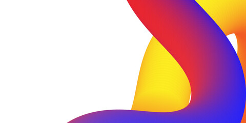 Poster - colorful wavy abstract background, gradient elements backdrop. vector illustration