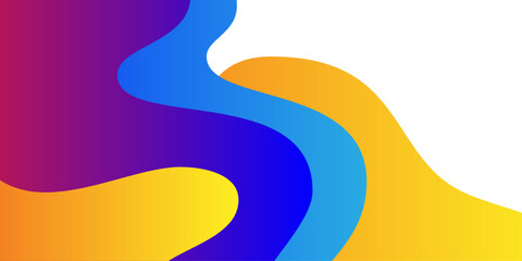Poster - colorful wavy abstract background, gradient elements backdrop. vector illustration