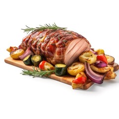 Wall Mural - Roasted Meat w Vegetables