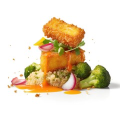 Wall Mural - Quinoa w Fried Cheese