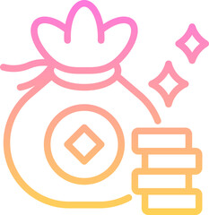 Wall Mural - Money bag icon