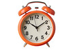 © Jean Isard - Vintage Orange Alarm Clock isolated on transparent Background