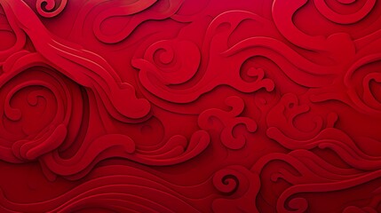 Wall Mural - chinese traditional background design with abstract pattern in red background chinese red textured p