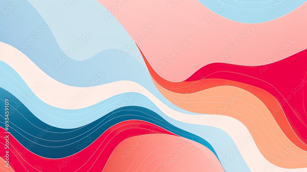 wavy line curve linear wave free form Abstract line art waves contour doodle scribble curve lines style background