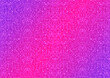 Hand-drawn abstract seamless ornament. Neon gradient (plastic pink to proton purple) background and glowing pattern on it. Cloth texture. Digital artwork, A4. (pattern: p11-2b)