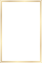 Vintage Ornate Gold Border, Decorative Frame With 4x6 Aspect Ratio For Card, Invitation, Wedding, Menu, Svg Cutout Isolated.