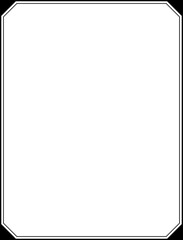 Wall Mural - decorative frame border with 8x10.5 aspect ratio for 8.5x11 aspect ratio us letter, flyer, poster, c