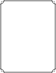 Wall Mural - decorative frame,art deco border with 8x10.5 aspect ratio for 8.5x11 aspect ratio flyer, poster, car