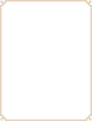 Wall Mural - decorative gold frame , vintage border with 8x10.5 aspect ratio for 8.5x11 aspect ratio us letter fl