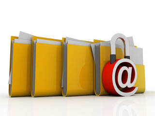 Poster - 3d,rendering, address ,business,folder ,communication, computer, concept ,confidential ,connect ,connection ,contact, data ,drop, e-mail, electronic, email, file ,guard, hack, host, illustration ,inte