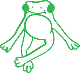 Sticker - Doodle frog