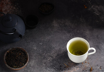 Canvas Print - traditional tea ceremony, green tea