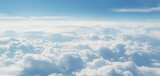 Fototapeta Niebo - The light from the sky.Aerial view of the clouds and blue sky from an airplane