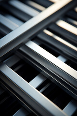 Aufkleber - A linear and minimalist representation of advanced materials science, symbolizing the future development of innovative materials.
