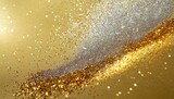 Fototapeta  - brilliant texture glitter on a gold background glitter on a gold texture light background with glitter