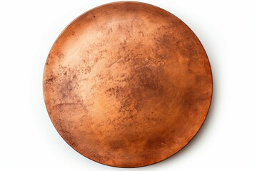 Sticker - Round copper Bronze Copper Metal abstract background with modern vector gradient style, 