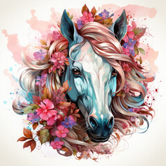 Waterco Unicorn Wind Spinner Sublimation Clipart illustration Generative Ai