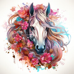 Waterco Unicorn Wind Spinner Sublimation Clipart illustration Generative Ai