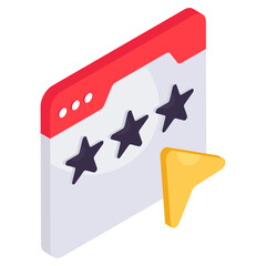 Modern design icon of web ratings 