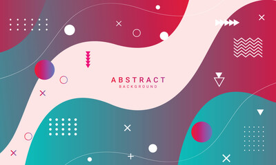 Aufkleber - abstract liquid gradient wavy background for wallpaper, poster, flyer design.