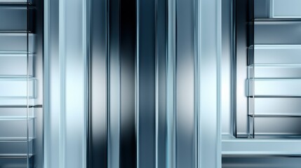 Poster - Detail of the glass facade of a modern skyscraper