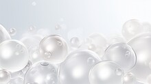 White Bubbles On A White Background