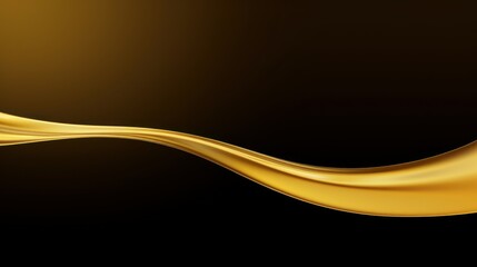 Poster - abstract black background with oil waves