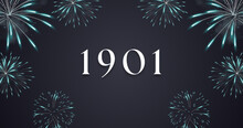 Vintage 1901 Birthday, Made In 1901 Limited Edition, Born In 1901 Birthday Design. 3d Rendering Flip Board Year 1901.