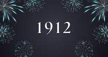 Vintage 1912 Birthday, Made In 1912 Limited Edition, Born In 1912 Birthday Design. 3d Rendering Flip Board Year 1912.