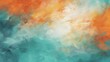 © Sergio Lucci - Abstract art wallpaper. Colored background, teal and orange.