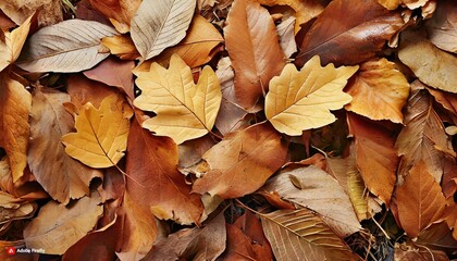 Wall Mural - autumn leaves background