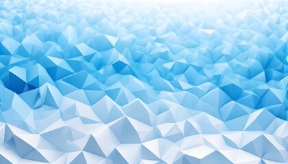 Wall Mural - Abstract 3d texture, blue white crystal background illustration, faceted texture with gradient, macro panorama, wide panoramic polygonal wallpaper