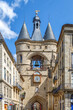 The Great Bell of Bordeaux (Grosse Cloche), landmark and one of the oldest historical monuments in the city. France.