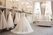Exquisite Bridal Boutique Showcasing Glamorous Wedding Gowns