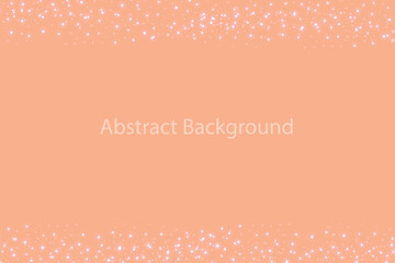 Abstract glowing background with copy space.  2024 color Peach Fuzz. Vibrant shiny peachy horizontal rectangular web banner. Vector gradient illustration 