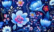 AI texture con fiori azzurri 04