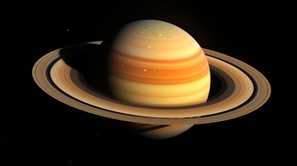 Poster - isolated background of Saturn